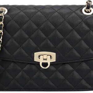 Chic Quilted Shoulder Bag with Chain Strap - Secure & Stylish Women's Purse